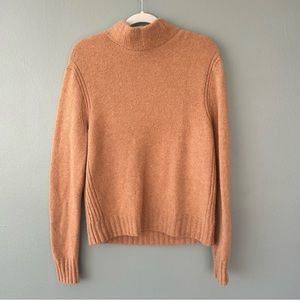 J. Crew Tan Mock-neck Sweater Women’s Large